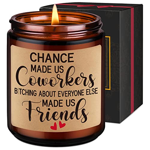 LEADO Coworker Candle - Work Bestie Gifts for Women, Men - Going Away Gift, Coworker Leaving Gifts, Thank You Gifts, Farewell Gifts for Coworkers - Friend Gifts, Funny Birthday Gifts for Women