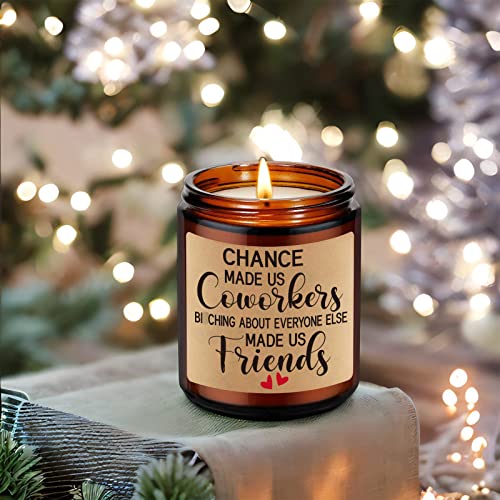 LEADO Coworker Candle - Work Bestie Gifts for Women, Men - Going Away Gift, Coworker Leaving Gifts, Thank You Gifts, Farewell Gifts for Coworkers - Friend Gifts, Funny Birthday Gifts for Women