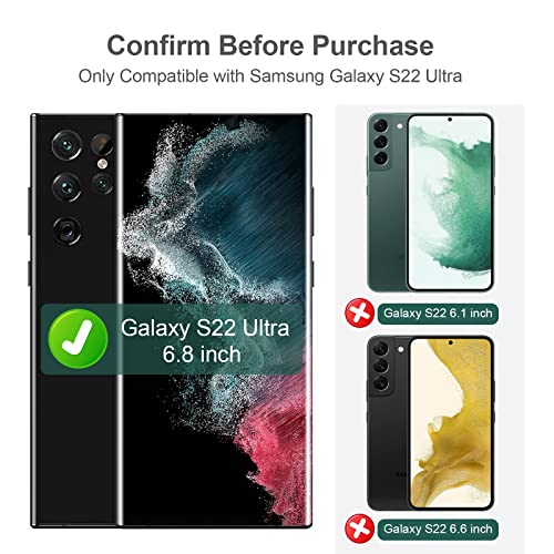 MaitreFix Samsung Galaxy S22 Ultra Screen Protector (Not Glass), 4 Packs Galaxy S22 Ultra Flexible TPU Film, Fingerprint Unlocking Support, Case Friendly