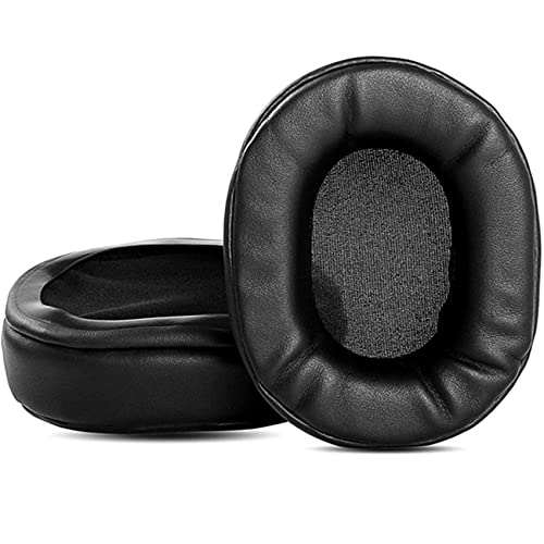 TaiZiChangQin E 7 Ear Pads Cushion Memory Foam Earpads Replacement Compatible with Mixcder E7 E 7 Headphone Protein Leather Black