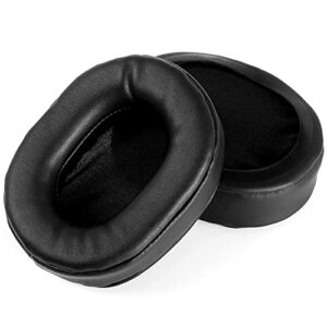 TaiZiChangQin E 7 Ear Pads Cushion Memory Foam Earpads Replacement Compatible with Mixcder E7 E 7 Headphone Protein Leather Black