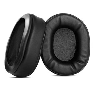 TaiZiChangQin E 7 Ear Pads Cushion Memory Foam Earpads Replacement Compatible with Mixcder E7 E 7 Headphone Protein Leather Black