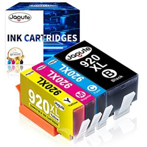 jagute compatible 920xl ink cartridges replacement for hp 920xl ink cartridge for hp officejet 6500 6000 7000 7500 6500a 7500a printer-4 pack