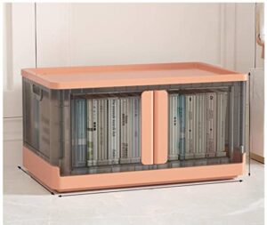 na storage box simple installation-free wardrobe sorting box for collection transparent folding plastic