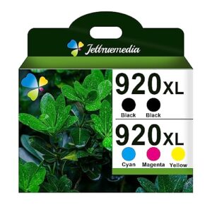 920xl compatible ink cartridge for 920 xl combo pack for hp officejet 6500a 6500 7500a 6000 7500 7000 e709 e710 printer (5 pack black cyan magenta yellow)