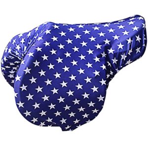 harrison howard stretchy saddle cover keep saddle scratch-and-dust free multi-prints dressage saddle cover-lined stars