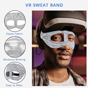 VakiReyy 3Pcs VR Mask Sweat Band for Oculus Quest 2 Accessories, Breathable VR Sweat Guard Face Cover VR Eye Mask Cover for VR Workouts Use Wearable Tech Virtual Reality Gear Headset