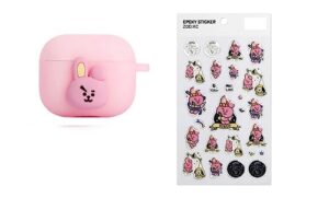 jungkook-cooky official merchandise set [gen 3]-one cooky character jelly case cover compatible with airpod 3 +one cooky sticker+photocards included_butter permission to dance jungkook seven