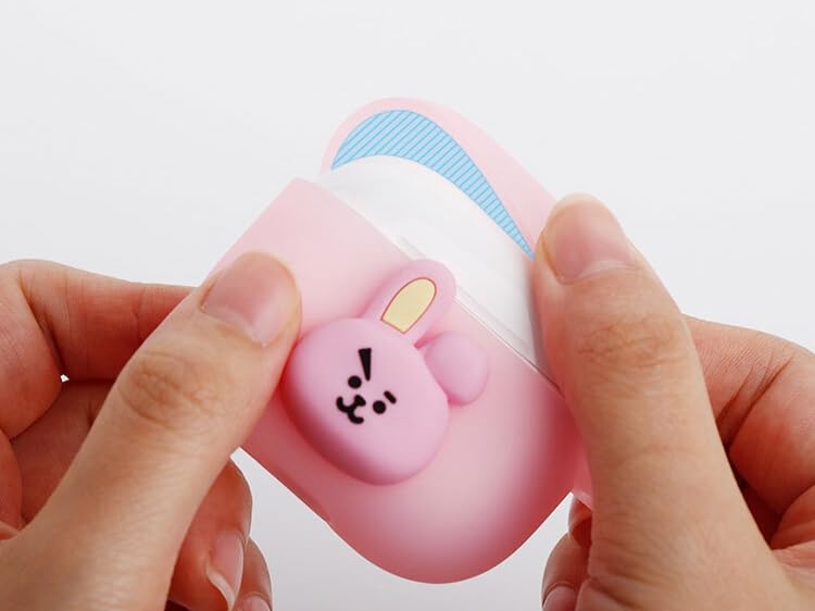 Jungkook-Cooky Official Merchandise Set [Gen 3]-One Cooky Character Jelly Case Cover Compatible with Airpod 3 +One Cooky Sticker+Photocards Included_Butter Permission to Dance Jungkook Seven