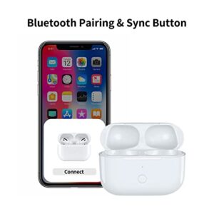 Upgraded Charging Case Replacement for AirPod Pro Charging Case,Compatible AirPod pro with Bluetooth Pairing & Sync Button,No Earbud,(White)