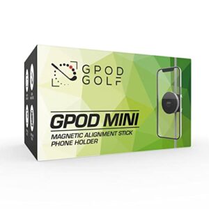 gpod mini - phone stand perfect for golf lovers! - easiest way to mount and film your golf swing. just stick the gpod into the ground and stick your phone to the magnet!