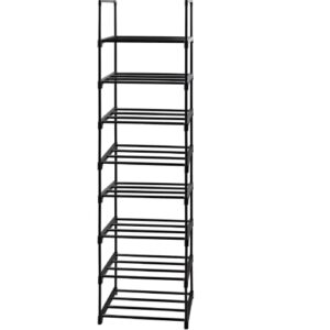 Easyhouse 8 Tier Metal Sturdy Shoe Rack, Narrow Tall Shelf Organizer for Entryway, Closet, Bedroom