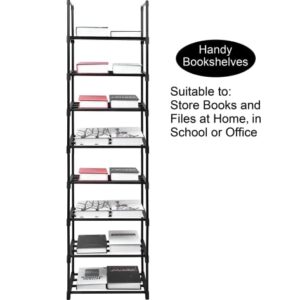 Easyhouse 8 Tier Metal Sturdy Shoe Rack, Narrow Tall Shelf Organizer for Entryway, Closet, Bedroom