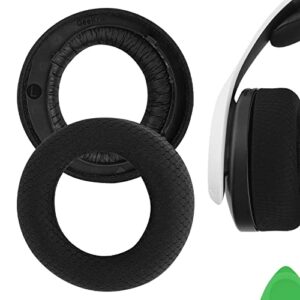 geekria comfort mesh fabric replacement ear pads for sony playstation 5 pulse 3d ps5 wireless headphones ear cushions, headset earpads, ear cups repair parts (black)