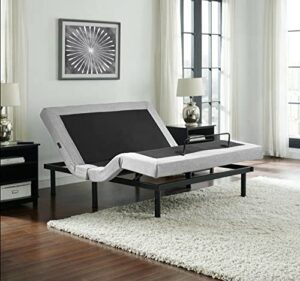 irvine home collection premium california king adjustable bed base, zero clearance, zero gravity, anti-snore, programmable memory positions, full body massage, usb, under bed lighting, light up remote