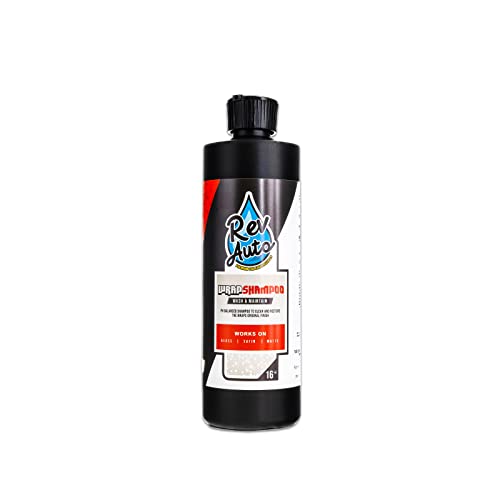 Rev Auto Wrap Shampoo 16oz - Car Soap For Wrapped Cars/Car Wrap Cleaner That Works on All Car Vinyl Wrap Finishes/Cleans Vinyl Wrap For Cars/Formulated To Clean Car Wrap Vinyl