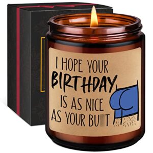 GSPY Funny Birthday Scented Candles - Birthday Gifts for Boyfriend, Husband, Him - Rude Birthday Gifts, Happy Birthday Gifts for Men, Boyfriend, Husband, Fiance - Gay Birthday, Funny Bday Gifts