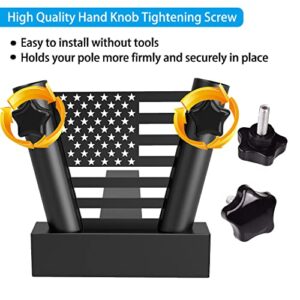 JUYEER Truck Flag Pole Mount Hitch Flag Pole Holder Heavy Duty Flag Pole Mount for Any Vehicle with Standard 2" Hitch Receiver, Hitch Flag Pole Mount for Pickup, Trucks, Trailer, SUV,Car etc