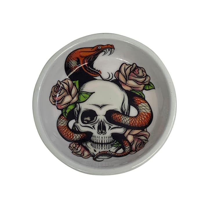 Multi Pet 48593243: Komodo Skull & Snake Bowl, 15Cm