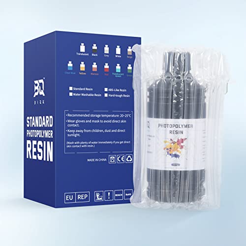 BIQU Standard Resin, 3D Printer Resin LCD Fast UV-Curing Resin 405nm Photopolymer Resin High Precision Low Odor for DLP/LCD 3D Printing (Beige 1000G)