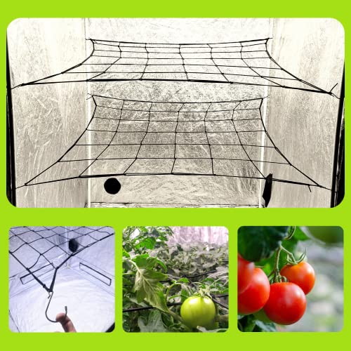 2-Pack Grow Tent Trellis Net for 4x4/5x5 & 4x2 Grow Tents