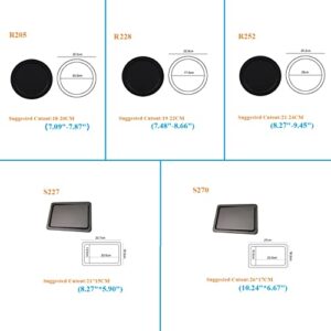 Round Rectangle Flush Flip-top Swing Cover Lid Trash Waste Chute Kitchen Bath Benchtop Countertop Grommet Matte Black (R205)