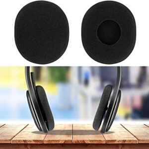 12 Pairs 45mm / 1.8inch Headset Ear Cap Replacement for Most Standard Size Ear Cushions Ear pad Cover Sponge Replacement Ear pad Headphones Black