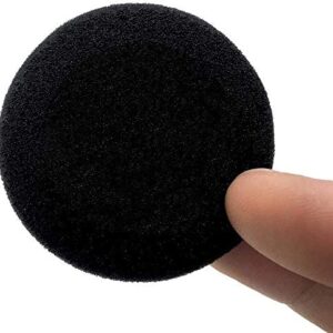 12 Pairs 45mm / 1.8inch Headset Ear Cap Replacement for Most Standard Size Ear Cushions Ear pad Cover Sponge Replacement Ear pad Headphones Black