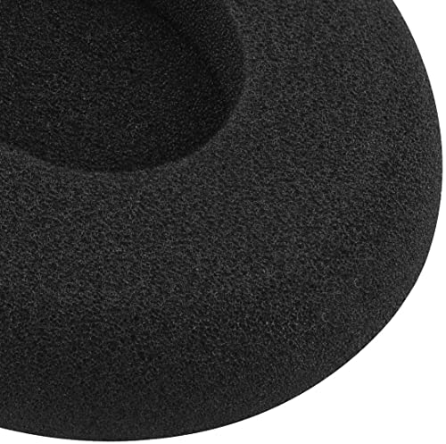 12 Pairs 45mm / 1.8inch Headset Ear Cap Replacement for Most Standard Size Ear Cushions Ear pad Cover Sponge Replacement Ear pad Headphones Black