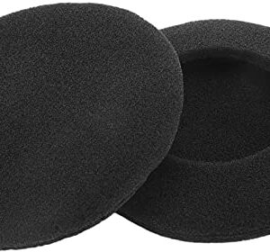 12 Pairs 45mm / 1.8inch Headset Ear Cap Replacement for Most Standard Size Ear Cushions Ear pad Cover Sponge Replacement Ear pad Headphones Black