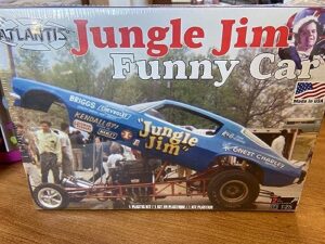 atlantis jungle jim funny car 1/25 plastic model kit made in the usa