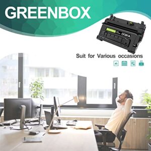 GREENBOX Compatible 81A High Yield Toner Cartridge Replacement for HP 81A CF281A 81X CF281X for Laserjet Enterprise MFP M605 M604 M604N M604DN M605N M605DN M605X M630 M606 Printer (Black, 1-Pack)