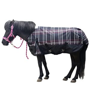 leaforest 600 denier waterproof shetland rug pony rug foal rug no fill red 36"