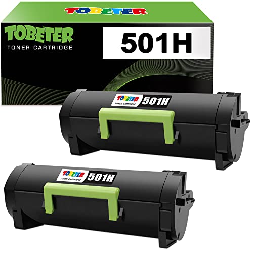 ToBeter Remanufactured 501H 50F1H00 High Yield Toner Cartridge for Lexmark MS310 MS312 MS315 MS410 MS415 MS510 MS610, MS310dn MS312dn MS315dn MS410dn MS415dn MS510dn Printer (up to 5,000 Pages)