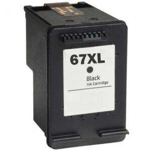 remanufactured black high capacity ink cartridge replacement for hp 67xl