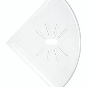 Tenedos Resin Bathroom Corner Shower Shelf Tile Flatback Wall Mounted (White)