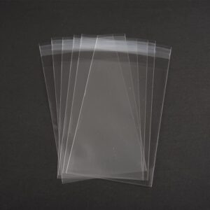 FgfAk 200 Pcs 5x7 Inches Clear Resealable Cello/Cellophane Treat Bags Good for Pastry,Bakery,Cookie, Soap,Candy and Dessert