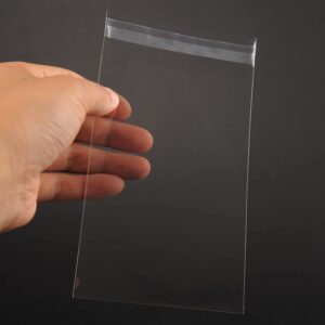 FgfAk 200 Pcs 5x7 Inches Clear Resealable Cello/Cellophane Treat Bags Good for Pastry,Bakery,Cookie, Soap,Candy and Dessert