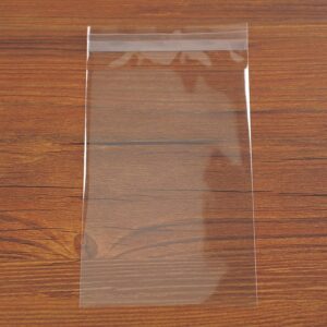 FgfAk 200 Pcs 5x7 Inches Clear Resealable Cello/Cellophane Treat Bags Good for Pastry,Bakery,Cookie, Soap,Candy and Dessert