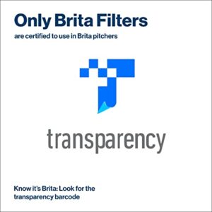 Brita XL Water Filter Dispenser for Tap and Drinking Water with 1 Standard Filter, Lasts 2 Months, 27-Cup Capacity, BPA Free, Black