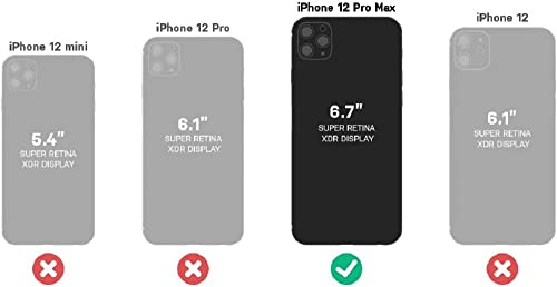 OtterBox Symmetry Clear Seires Case for iPhone 12 Pro Max (Only) - with Performance Glass Screen Protector - Bundle Packaging - Clear