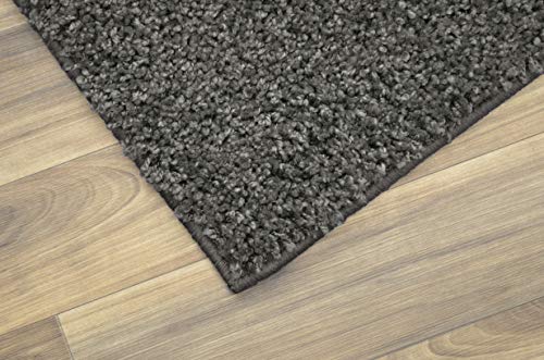 Garland Rug Skyline Shag 9 Ft. x 12 Ft. Area Rug Cinder Gray