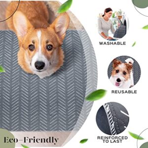 NALALAS Washable Pee Pads for Dogs - Dog Pads Washable Waterproof Dog Mat - Dog Pee Pads Washable Dog Potty Pad - Puppy Pee Pads Pet Training Pads - Dogs Reusable Pee Pads Dogs Whelping Pad 34" x 36"