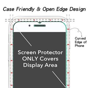 KATIN [2-Pack] Screen Protector for iPhone SE 3, SE 2022, iPhone SE 2, SE 2020 4.7-Inch Tempered Glass, Anti Scratch, 9H Hardness, Case Friendly