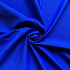 nylon spandex fabric | shiny | swimwear fabric | tricot milliskin | 60" wide | 4-way stretch, 20% spandex | sportswear, activewear (royal blue - shiny, 1 yard)