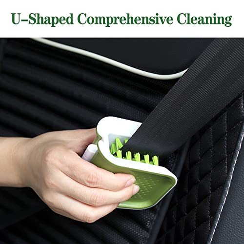 BxuxJar Car Seat Belt Cleaning Brush—Car Washing Tool Double Sided U Type Openable Cleaning Brush,Car Detailing Supplies&Car Cleaning Supplies