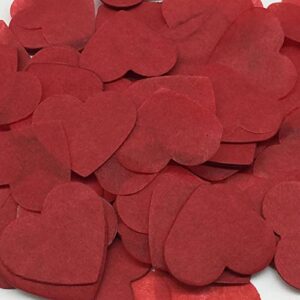 8000pcs Heart Shaped Biodegradable Wedding Confetti Paper Confetti for Anniversary, Birthday, Graduation, Wedding, Bridal Shower & Baby Shower Parties Decorations (Red)