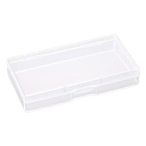 mini skater 3.52 ×1.8 ×0.55" small transparent plastic sample box small size rectangle clear plastic jewelry storage case container packaging box with lid use for earrings rings beads collecting small items (20 pcs)