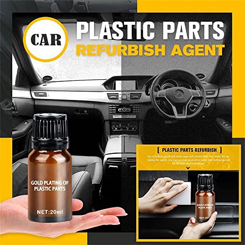 Meine Plastic Parts Refurbish Agent, Plastic Parts Refurbish Agent Car Exterior Restorer, Car Plastic Parts Refurbish Agent, Automotive Interior Plastic Part Retreading (5Pcs)