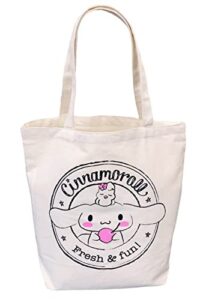 eitai sanrio cinnamoroll cute tote bag, shopping bag, kitchen reusable grocery bag, 15 in(h) x 11.8 in(l) x 5.5 in(w) (5313)
